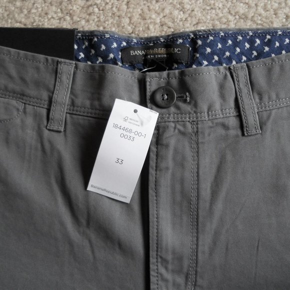 Banana Republic Aiden Slim Fit Shorts size 33 Grey - Picture 2 of 4